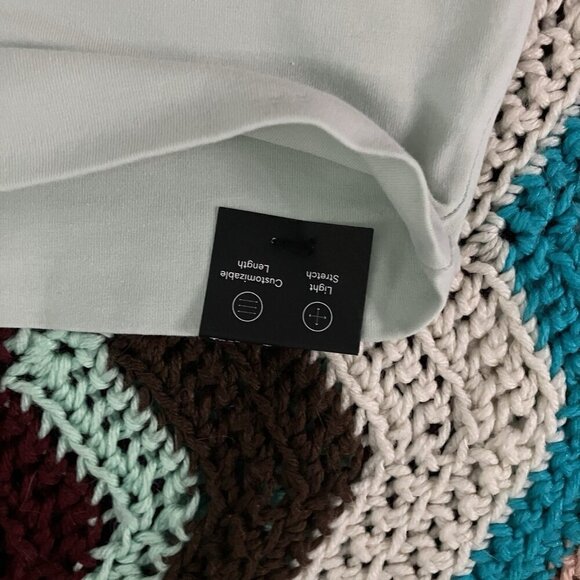 TNA CHILL Atmosphere Ankle Leggings Womens L NWT Green Yoga Running - Picture 6 of 8